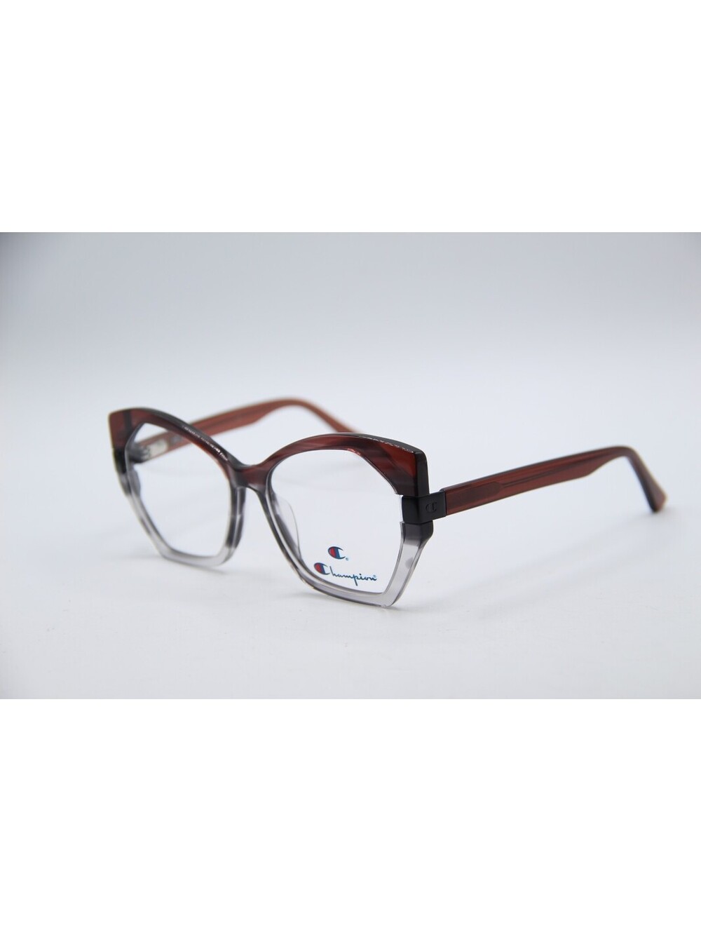 Champion Rena C04 Brown Clear Gray Authentic Eyeglasses 54-17-140